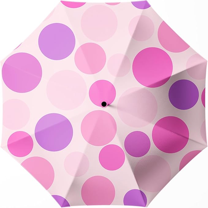 Small Compact Travel Automatic Folding Umbrella for Women Portable Lightweight Rain Wind UV Sun Shade