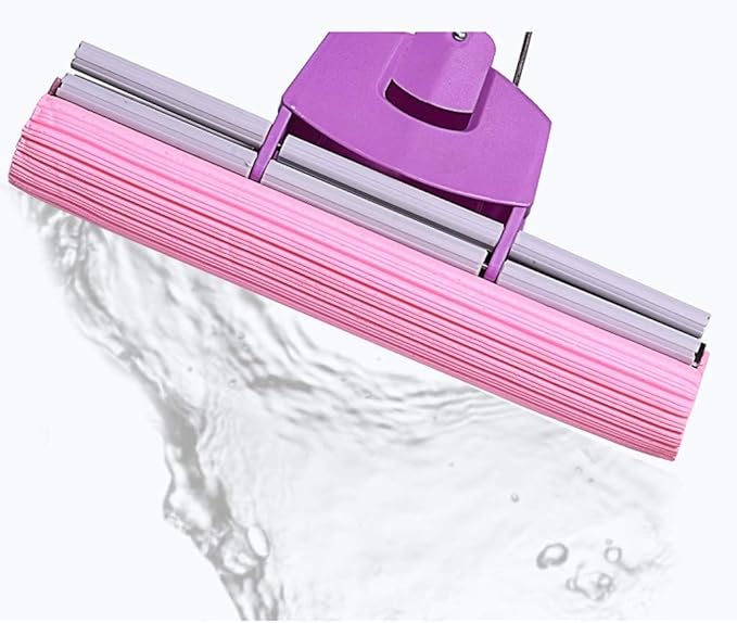 Mop Household Rubber Cotton mop Roller Type Stainless Steel Telescopic Rod Absorbent Tow mop