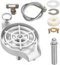 Cup Rinser For Kitchen Sink | High Pressure Stainless Steel Kitchen AccessoriesSink Cup Rinser Attachment - for Hospitality Restaurant and Home Kitchens