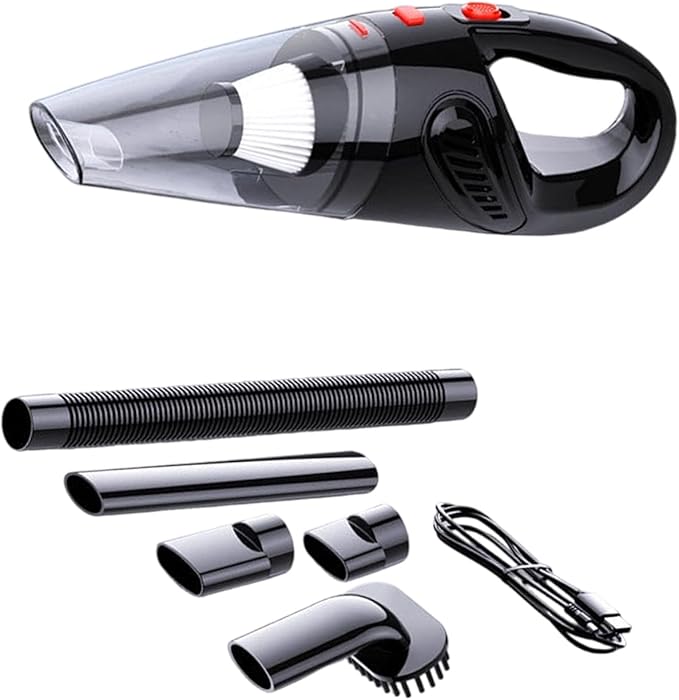 Portable Car Vacuum Rechargeable Car Machine Technology Small Design ABS Texture for Travel Use