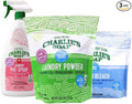 Charlie’s Soap Baby Variety Pack Pre Spray 32 Oz Laundry Powder (100 Load) &amp Baby Oxi Bleach Bundle (Pack of 3)
