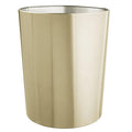 mDesign Round Metal Small 1.7 Gallon Recycle Trash Can Wastebasket Garbage Container Bin for Bathrooms Kitchen Bedroom Home Office - Durable Stainless Steel - Mirri Collection - Soft Brass