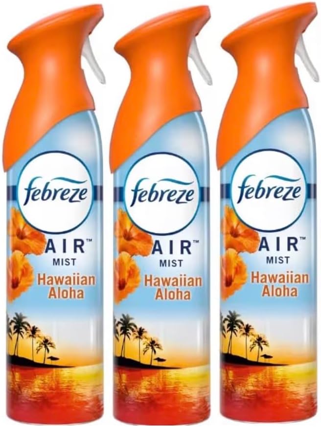 F.e.b.r.e.z.e Air Freshener -AIR MIST - 3 Ct 8.8 Fl oz (Hawaiian Aloha)