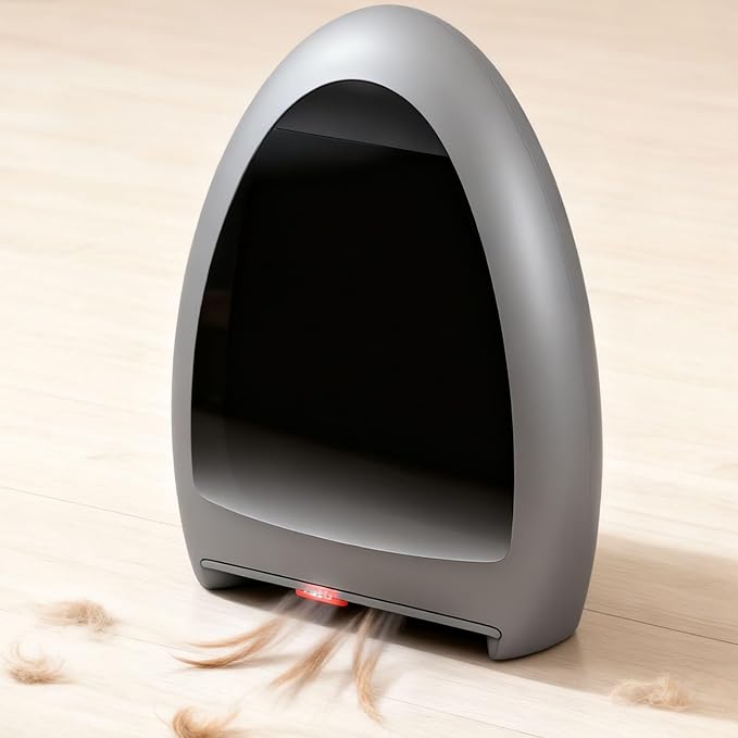 Hair Vacuum for Salons 1000w Automatic Touchless Vacuum &amp Dustpan 3.6l for Hair/Pet Hair/Dust Electric Broom Vacuum Sweeper for Hard Floors Grey