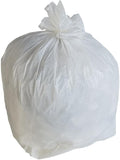 PlasticMill Heavy Duty Trash Bags - White Garbage Bags - Plastic Trash Bags - Kitchen Bathroom Office Garbage Bags Trash Can Liners - 12-16 Gallon 1 Mil 24x31 (250-Count)