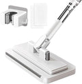 Clip Mop Mini Mop No Touch Cleaning Tool with 2 Reusable Cloths Zero Touch Mopp with Compact Design Cleaning Accessory Clip Mopp for Home Kitchen Bathroom Living Room Hardwood Tile