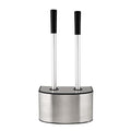 Bath Bliss 2-in-1 Toilet Brush and Plunger Set in Stainless Steel