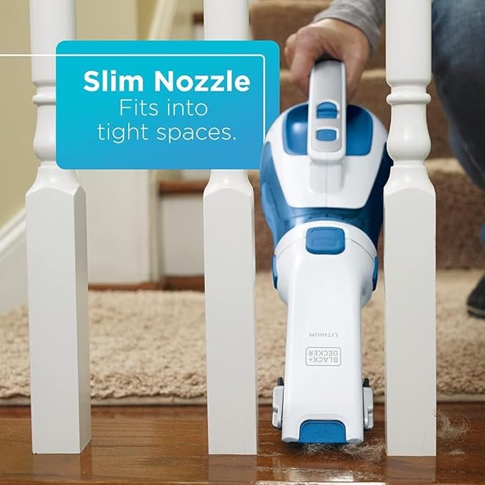 BLACK+DECKER dustbuster Handheld Vacuum Cordless Car Vacuum Portable 12V with Rotating and Extendable Nozzle (HHVI320JR02)