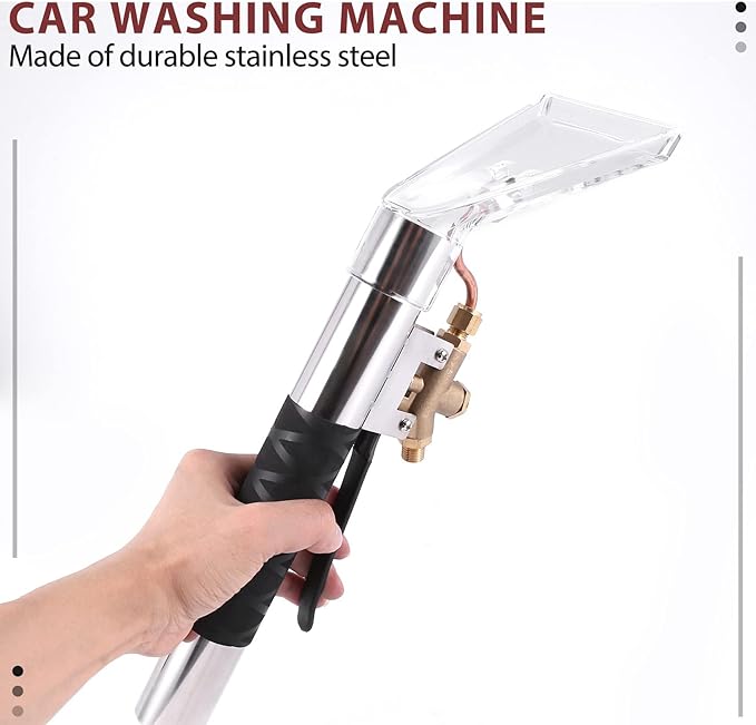 Upholstery Carpet Cleaning Extractor Machine Auto Furniture Cleaning Hand Tool black &amp silver