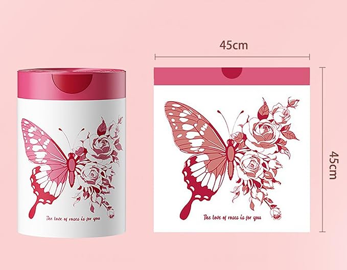 4 Gallon Trash Bags 180pcs Drawstring Tear-Free Separated for Bathroom Office Home Bedroom Trash Can Garbage Basket Bags (Hot pink 180pcs)