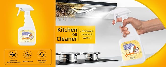 3PC All-Purpose Oil Stain Cleaner Powerful Kitchen Degreaser Spray Grease &amp Stains Remover Multipurpose Cleaning Supplies for Kitchen and Bathroom3pcs All Purpose Cleaner