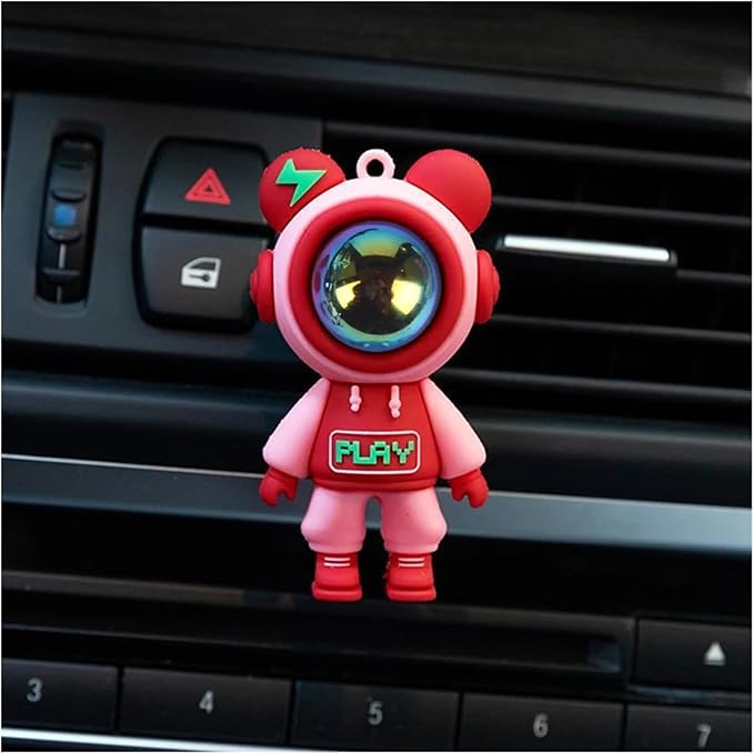 Funny Cartoon Astronaut Car Air Freshener Clip - Aromatherapy Ornament for Car Air Vents(3)