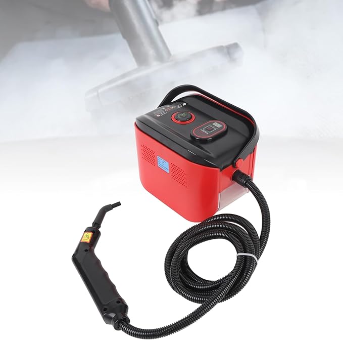 High Pressure Steam Cleaner Portable Steam Cleaner 2500W Pressurized Steam Cleaner with 3 Brush Heads Quick Heating Steamer for Home Car Furniture Kitchen Bathroom and (US