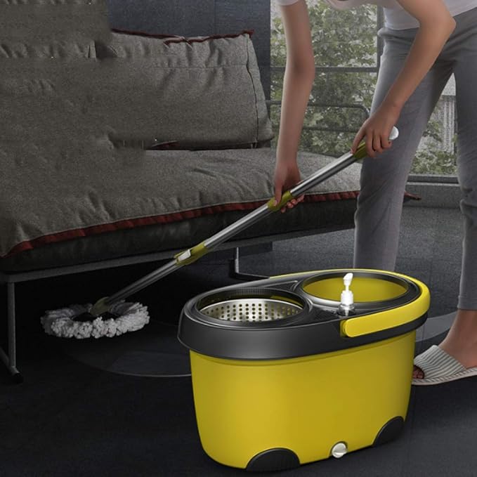 Mop Lever Rotation Universal Hand-Free Home Automatic Drowning Lazy Mopping Artifact Bucket