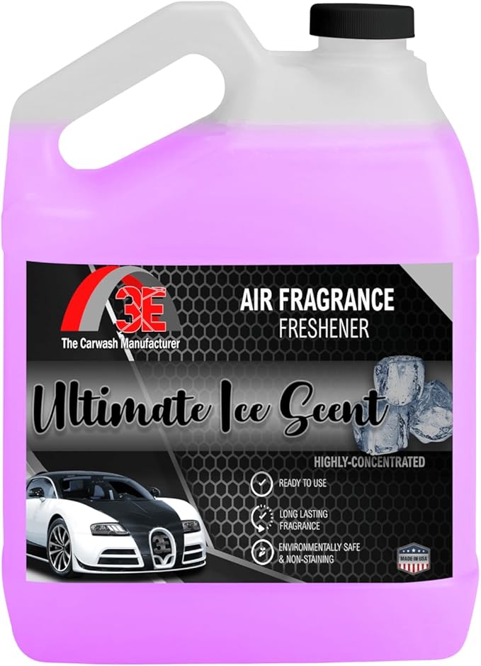 Car Air Freshener Concentrate 128 fl oz Professional Automotive Interior Fragrance Ready to Use Liquid Multiple Scents (Ultimate Ice)