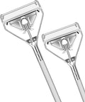 Commercial Mop Handle Heavy DutyIndustrial Metal Mop Stick Replacement for Home Garage Office WorkshopWarehouse Floor Cleaning2Pack