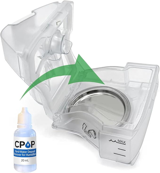 Cpap Cleaner Hard-Water Deposit Remover for Humidifier Chambers Travel Size 20mL Bottles CPOP Formula Made in USA