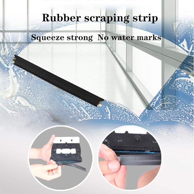 Glass Double-sided WipeWindow Cleaner Wiper Magnetic Cleaning Tools Brush for High Rise Glazed Windows
