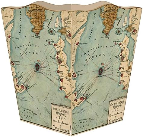 Marye-Kelley WB2743 - Charleston Fort Sumter Wastepaper Basket