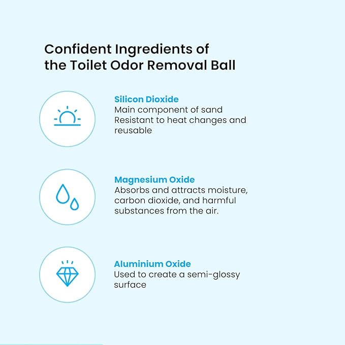 Toilet Odor Eliminator Balls 2ea Oil Refill for Toilet Odor 1ea Scentpuri Set