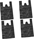 200pcs Thickened Plastic Trash Bags Large Capacity Garbage Liners for Kitchen Bathroom Home Office Leak-resistant Black Plastic Waste Bags for Everyday Use