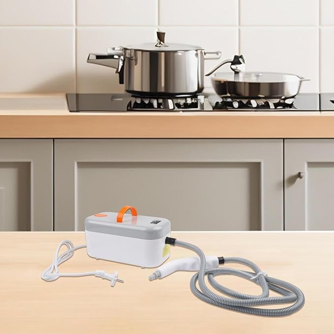 Portable Steam Cleaner Handheld with Fast 15-Second Heat-Up Chemical-Free Deep Cleaning for Home &amp Auto 6 Accessories Lightweight for Bathroom and Hard-to-Reach Areas