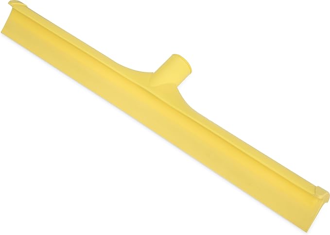 SPARTA 3656704 Plastic Foam Squeegee Shower Squeegee Heavy Duty Squeegee With Rubber Blade For Windows Glass Shower Doors Floors Windshields 20 Inches Yellow