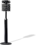Ionic Bottle Brush Magnetized to Stand Upright Stainless Steel with Replaceable Head Onyx/Black