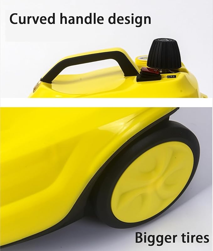 Heavy Duty Canister Steamer Steam Mop with 5M Extra Long Power Cord for Home Floor Cleaning Wallpaper Removal Upholstery Car Detailing