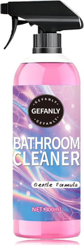 Gefanly Bathroom Cleaner 10 Fl Oz Gefanly Powerful Pink Bathroom Cleaner Spray Bathrooms Descaler Foam Cleaners Gentle Formula for Tub Floor Tile Showers Toilet Bathtubs Glass Surfaces (1PCS)