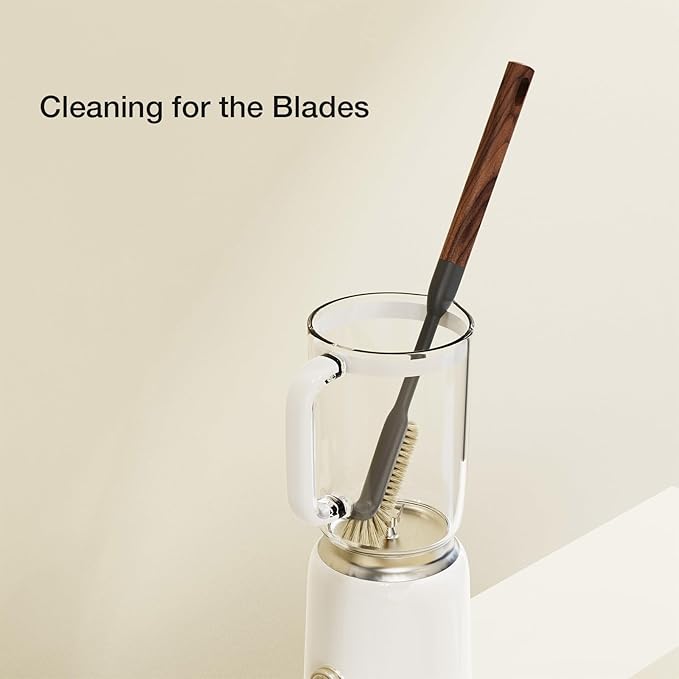 Cleaning Brush Diveotree Hard Bristle Brush for Deep Cleaning Grout Sink Cup Teapot Bottle Blender Multi-Purpose Brush wih Long Handle for Kitchen (Brown)