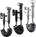 1pcs Toilet Cleaning Toilet Cold Water Portable Toilet Toilet Spray Toilet Accessories Handheld Bathroom(B1ack)