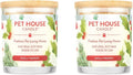 One Fur All Pet House Candle 2 Pack - Plant-Based/Soy- Clean Burning Scented Long Lasting Pet Odor Candle for Home - Hollyberry