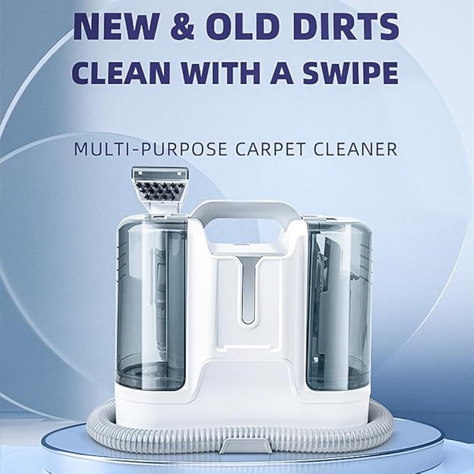 Portable Carpet Cleaner Machine Corded Lightweight Handheld Deep Cleaner Machine for Pet Stains Sofa Rug Mattress Car Seat and Curtain
