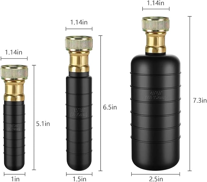 3 Set Drain Cleaning Bladder Rubber Bladder Fit 1 To 6 Drain Pipes Drain Blockage Unclog Kits