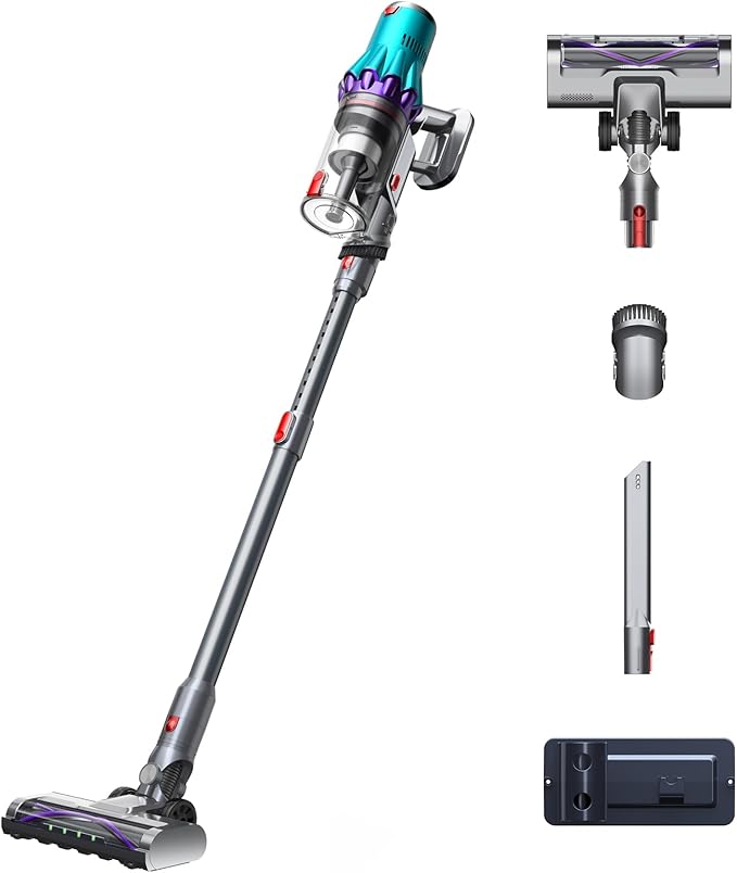 ECOHOME Cordless Vacuum Cleaner35Kpa/50Min Vacuum Cleaners for Home Anti-Tangle &amp Wall Mount ChargingStick Vacuum with LED Display8 in 1 Lightweight Vacuum for Hard Floors Carpet Pet Hair