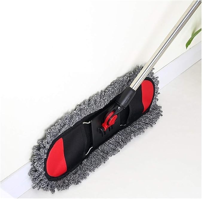 MopMicrofiber Floor Mop for Hardwood Cleaning 360 Rotating Dust Wet Mop with Aluminum Extended Handle Reusable Washable Mop Pads