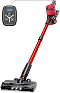 KIKETECH Cordless Vacuum Cleaner Stick Vacuum Cleaners for Home Handheld Vacuum Cleaners for Home for Pet Hair/Carpet/Floor (red)
