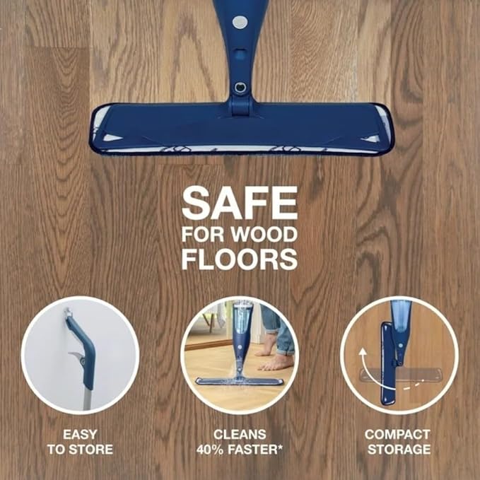 Spray Mop for Hardwood Floors with Refillable Cartridge &amp Washable Microfiber Pad