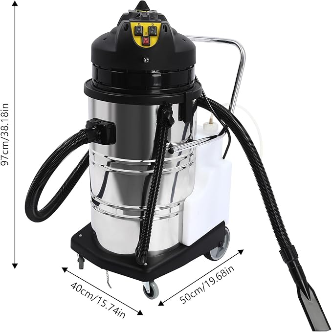 80L Commercial Carpet Cleaner Upholstery Cleaner Machine Carpet Extractor for Car Detailing Extractor Cleaning Machine for Carpet Cleaning Wet Dry Vacuum Cleaner Sofa Cleaner