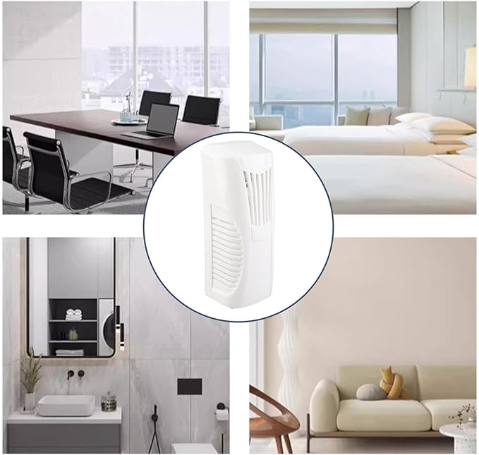 Automatic Air Freshener Spray Wall Mounted Fragrance Machine 3 Modes with 50ML Essential Oil Bottle for Home Hotel Spa Gym Retail Store