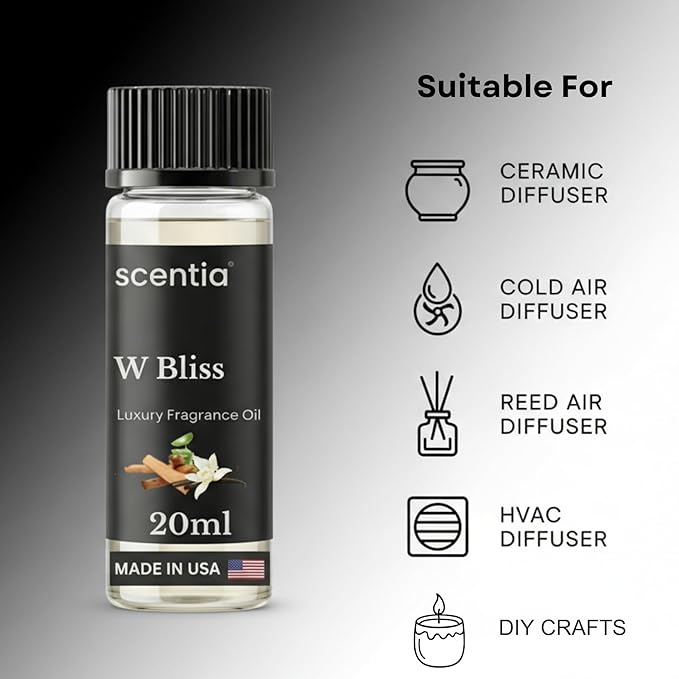 Scentia Luxury Diffuser Essential Oils Set – 5x20ml Discovery Collection Miami One (Inspired by 1 Hotel Miami Formerly My Way) Coastal (Formerly Cabana) &amp White Tea Spa Fragrance