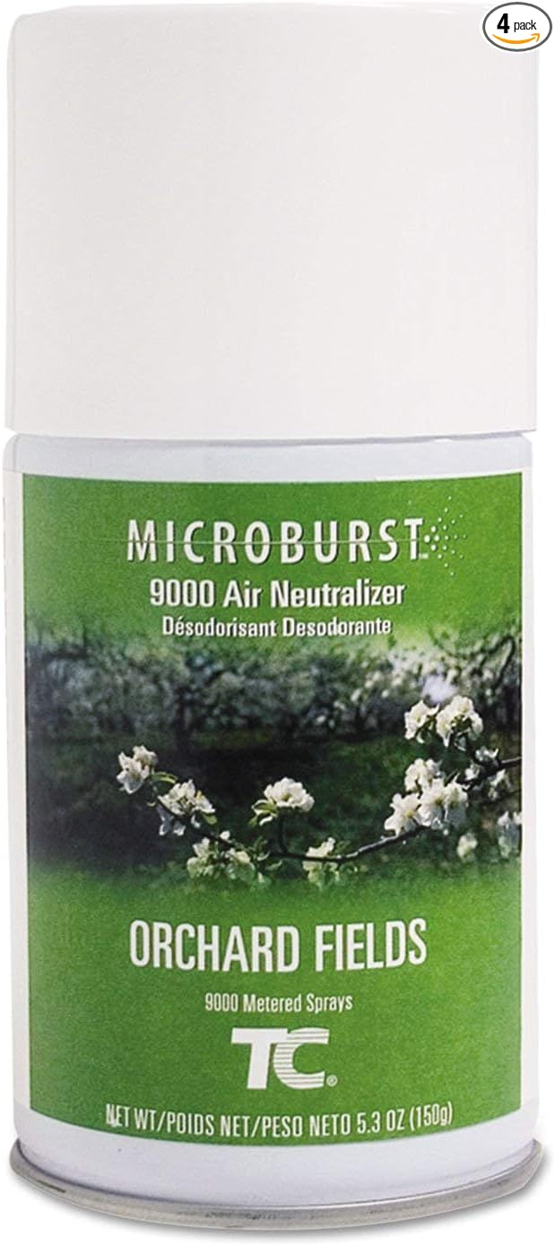 Microburst 9000 Air Freshener Refill Orchard Fields 5.3 Oz Aerosol 4/carton