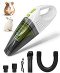 Guinea Pig &amp Rabbit Vacuum Cleaner Poop: Extended Capacity Cordless Cleaner for Pet Cages – Tackle Daily Messes of Guinea Pig Bunny Bird Reptile &amp Other Small Animals - White