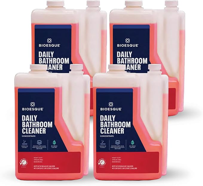 Bioesque Bathroom Cleaner Concentrate 64 Fluid Ounce (Pack of 4)