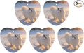 5PCS Car Air Freshener Hanging Personalized Double Sided Snowy Samoyed Car Fresheners Long Lasting New Cars Scents Cute Automotive Freshies for Closets Drawers (tea)