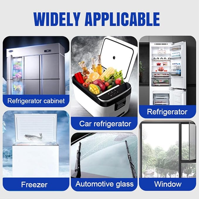 Defrosting Spray for Fridge Freezer Fridge Freezer Defrosting Spray Powerful Refrigerator Defrost Spray Refrigerator Defrosting Spray Fast Frost Removal &amp Streak-Free Shine (5Pcs-120ml)