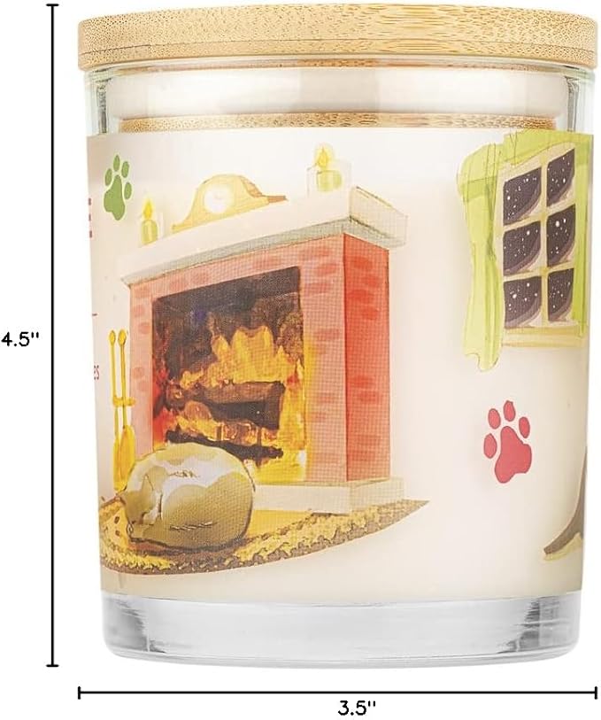 Pet House Scented Candle Plant Based Pet Odor Candle Clean Burning Long Lasting for Home Holidays Fur All