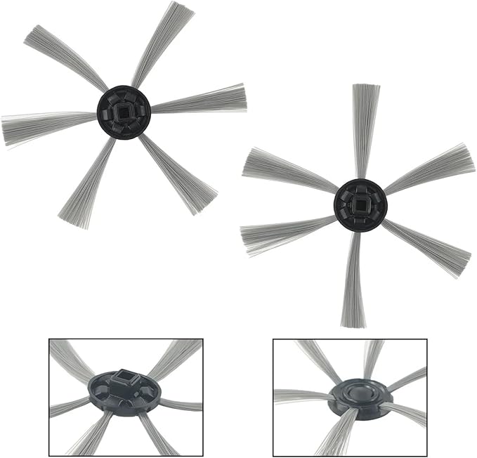 MIUYTRN 2pcs Side Brush Robots Reliable and Efficient M and Smart Models cuicui