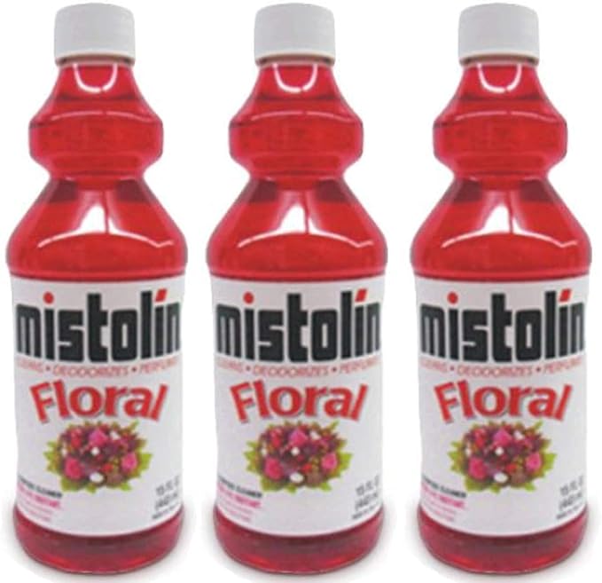 12 Pack Mistolin General All Purpose Cleaning Solution Floral Scent 15 fl oz